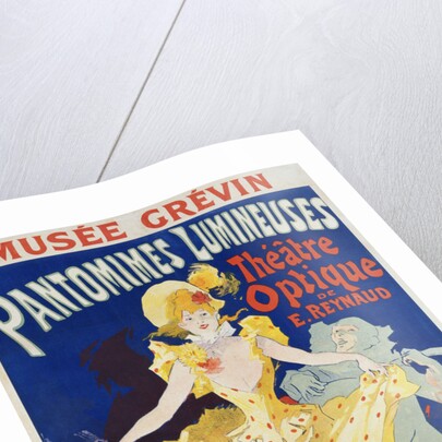 French Poster for Early Motion Picture Pantommes Lumineuses by Jules Cheret