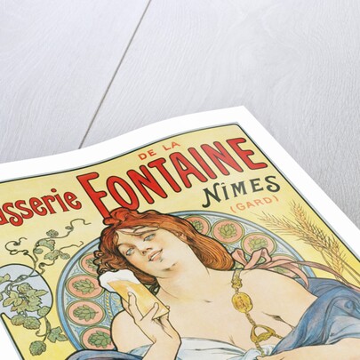 Brasserie de la Fontaine Poster by Artigue