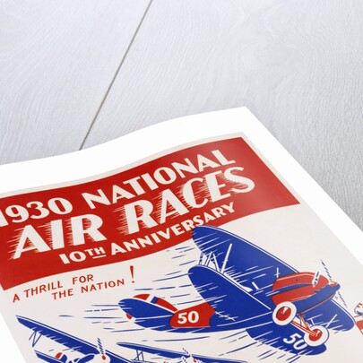 1930 National Air Races Poster by Anonymous