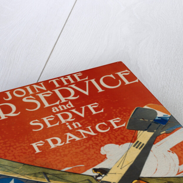 Join the Air Service and Serve in France Recruiting Poster by J. Paul Verrees