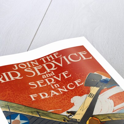 Join the Air Service and Serve in France Recruiting Poster by J. Paul Verrees