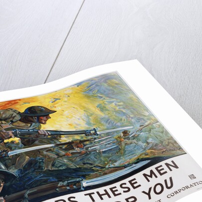 Nothing Stops These Men Recruitment Poster by H. Giles