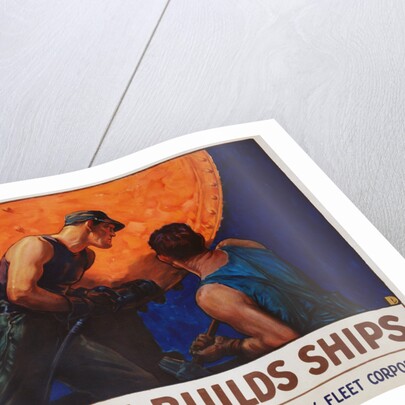 Teamwork Builds Ships Poster by William Dodge Stevens