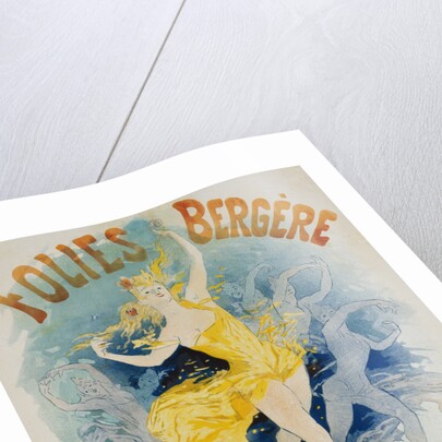 Folies Bergere Fleur de Lotus Poster by Jules Cheret