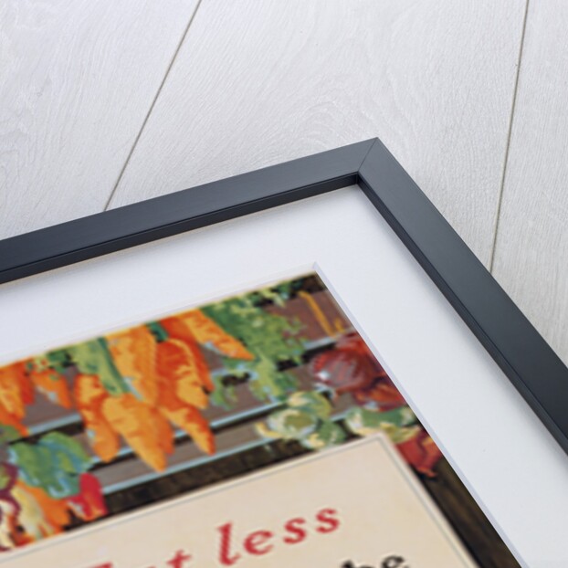Eat Less and Let Us Be Thankful Poster by A. Hendee