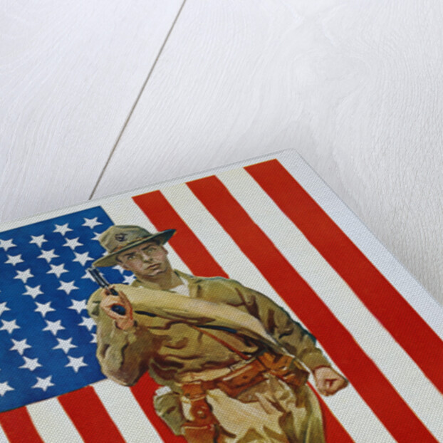 Be a U.S Marine! Poster by James Montgomery Flagg