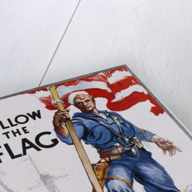 Follow the Flag Recruitment Poster by James Daugherty