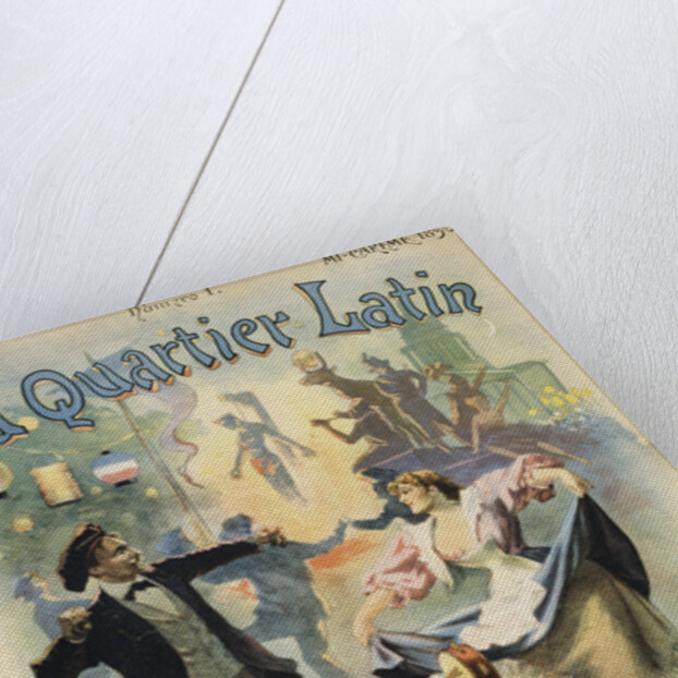 Au Quarter Latin Poster by Paul Merwart