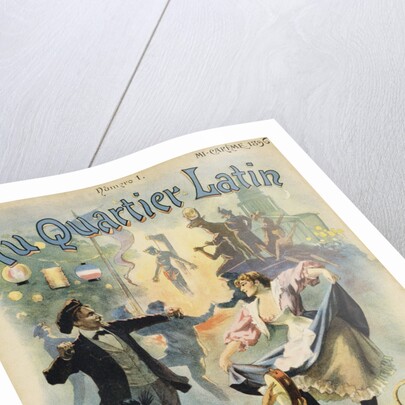 Au Quarter Latin Poster by Paul Merwart