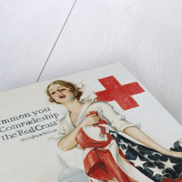 I Summon You to Comradeship in the Red Cross Poster by Harrison Fisher