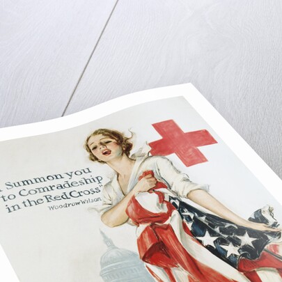 I Summon You to Comradeship in the Red Cross Poster by Harrison Fisher