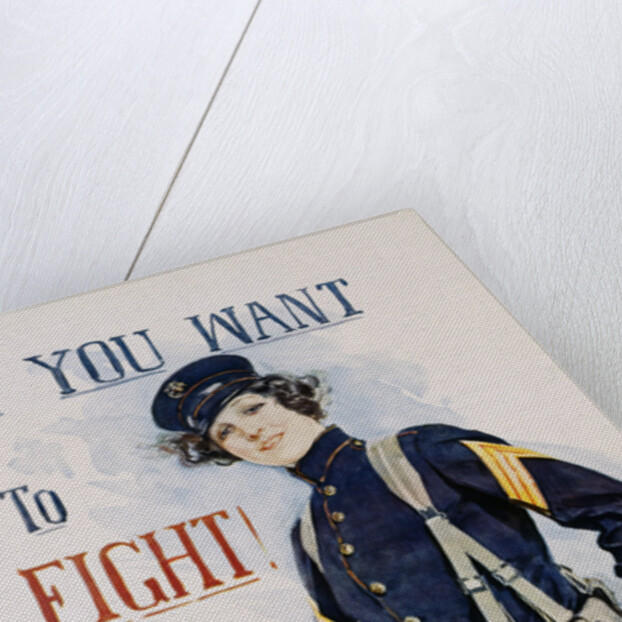 If You Want To Fight! Join the Marines Poster by Howard Chandler Christy