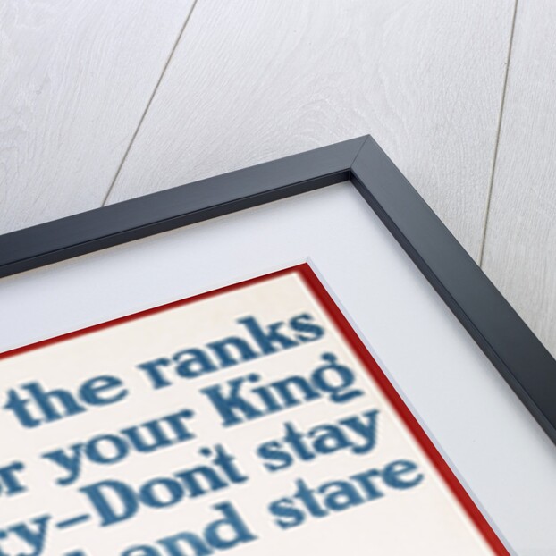 You Are Wanted at the Front, Enlist Today Recruitment Poster by Anonymous