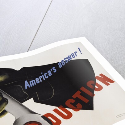 Production - America's Answer! Poster by Jean Carlu