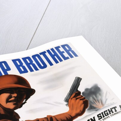Keep It Up Brother War Production Poster by Clayton Kenny