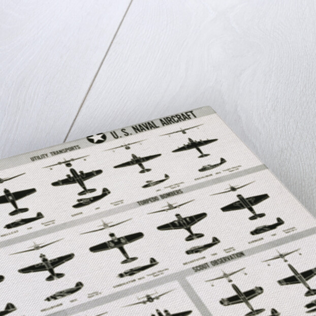 Poster of U.S. Naval Combat and Transport Aircraft by Anonymous