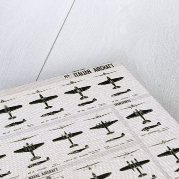 Poster of Italian Combat and Transport Aircraft by Anonymous