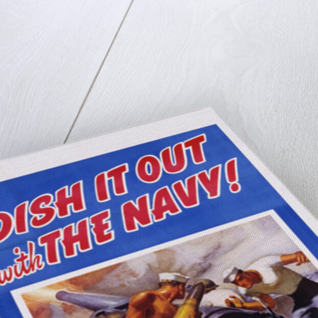 Dish It Out with the Navy! Poster by McClelland Barclay