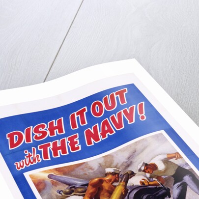 Dish It Out with the Navy! Poster by McClelland Barclay
