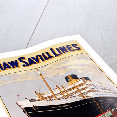 Poster for Shaw Savill Lines by Anonymous