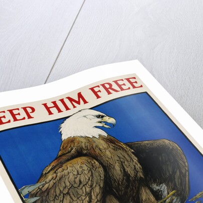 Keep Him Free, Buy War Savings Stamps Poster by Charles Livingston Bull