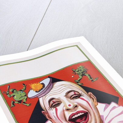 Poster of Clowns with Dog and Goose by Anonymous