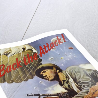 Back the Attack! War Bonds Poster by Schrieber
