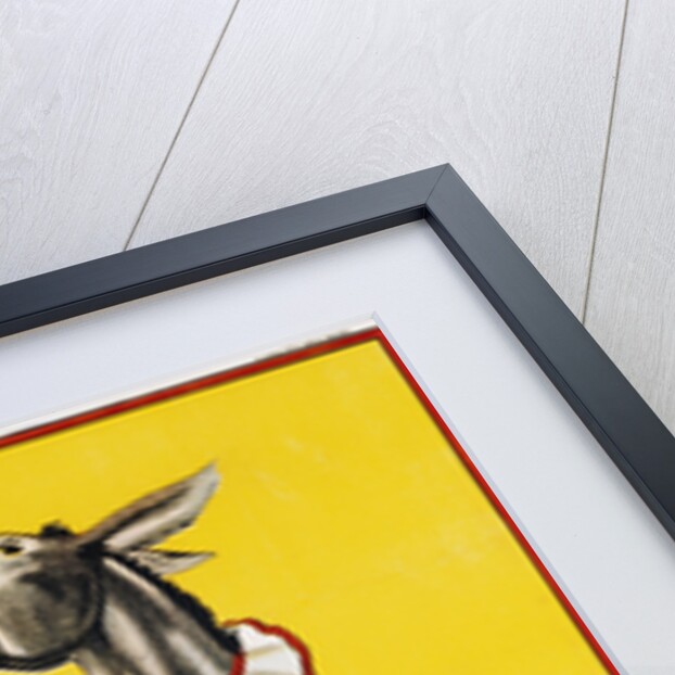 Poster Depicting a Clown and Donkey Singing by Anonymous