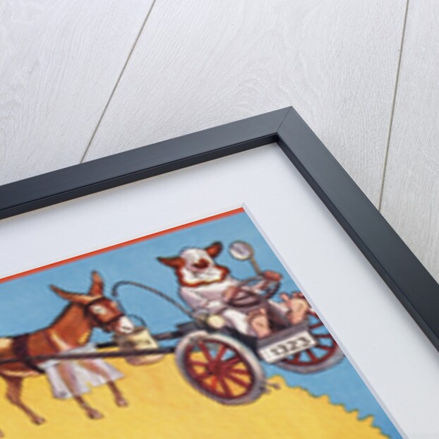 Poster Depicting Clowns and Donkeys by Anonymous