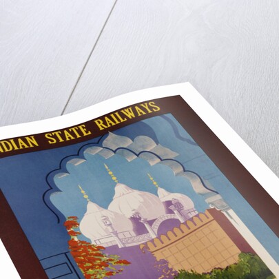 Visit India - Indian State Railways, Delhi Poster by Gtait