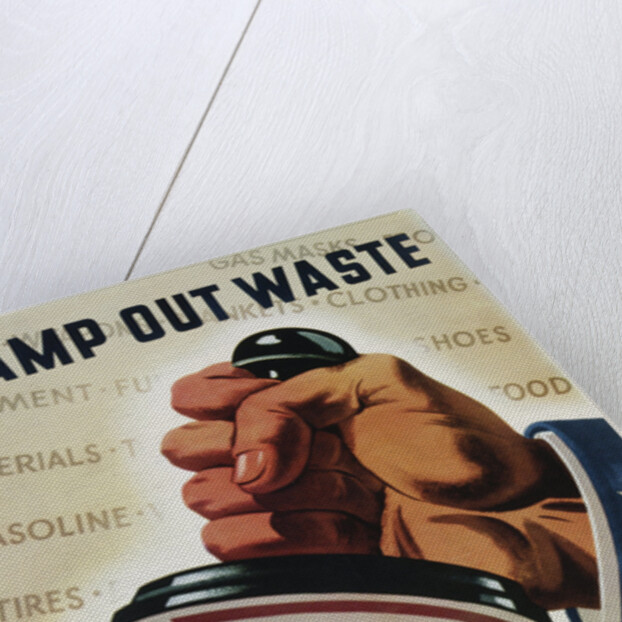 Save, Stamp Out Waste Poster by Henry Stahlhat