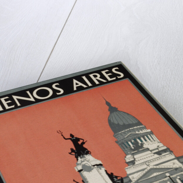 Buenos Aires - By Royal Mail to South America Poster by Kenneth Shoesmith