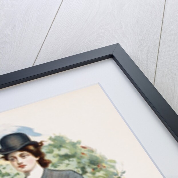 Poster Depicting a Woman Riding Sidesaddle by Thomas Mitchell Peirce