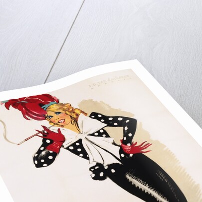 Vedette Columbia Mistinguett Poster by Jean Dominique van Caulaert