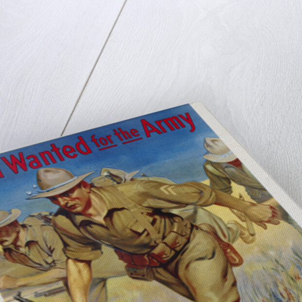 Men Wanted for the Army Recruitment Poster by I.B. Hazelton