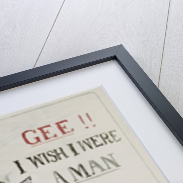 Gee!! I Wish I Were a Man - I'd Join the Navy Recruitment Poster by Howard Chandler Christy