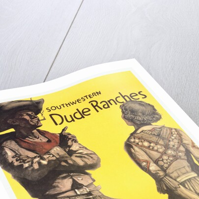 Southwestern Dude Ranches Poster by Hernando G. Villa