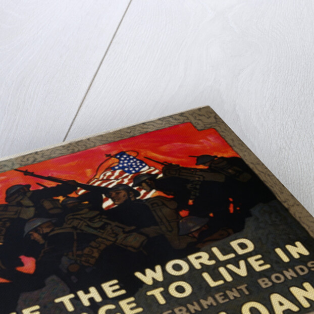To Make the World a Decent Place to Live in Third Liberty Loan Poster by Herbert Paus