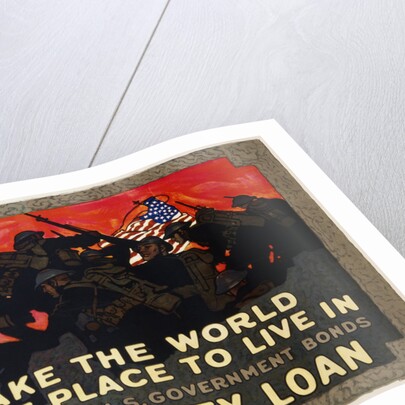 To Make the World a Decent Place to Live in Third Liberty Loan Poster by Herbert Paus