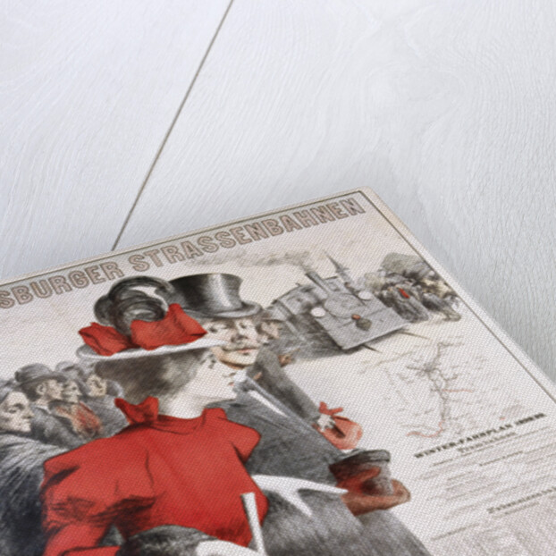 Strassburger Strassenbahnen Fahrplan Poster by Anonymous