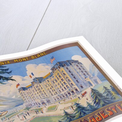 Cachat's-Majestic/Chamonix-Mont-Blanc Poster by Candido Aragonese de Faria