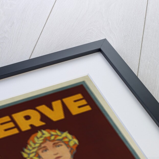 Preserve War Effort Poster with Figure of Justice by Housh