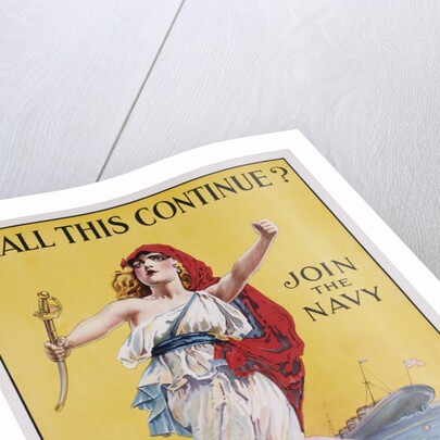 Shall This Continue? Join the Navy Recruitment Poster by Anonymous