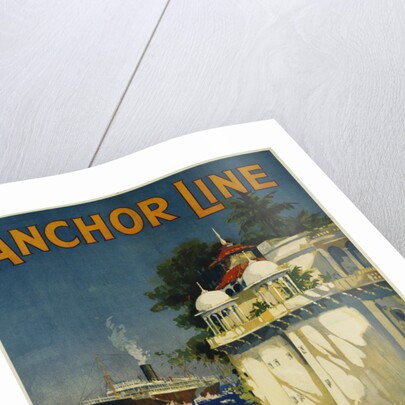 Anchor Line Travel Poster by W. Welsh