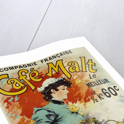 Cafe Malt Poster by Lucien Lefevre