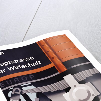 Hauptstrasse der Wirtschaft Poster by Hans Hartmann