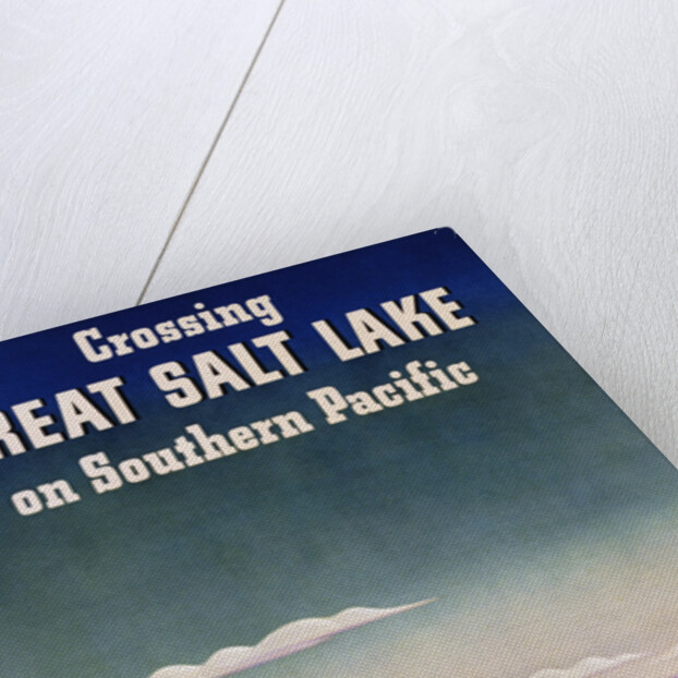 Crossing Great Salt Lake on Southern Pacific by Haines Hall