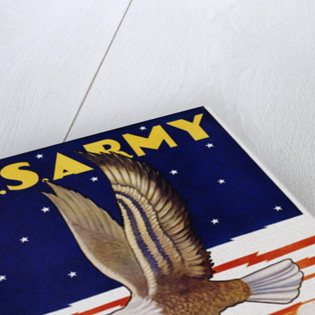U.S. Army, at Home Abroad Recruitment Poster by Tom Woodburn