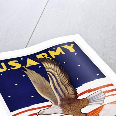 U.S. Army, at Home Abroad Recruitment Poster by Tom Woodburn