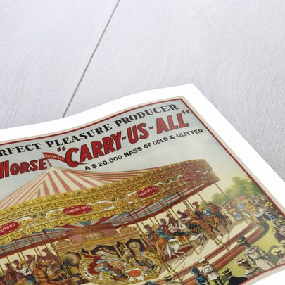 The Jumping Horse "Carry-Us-All" Carnival Poster by Anonymous